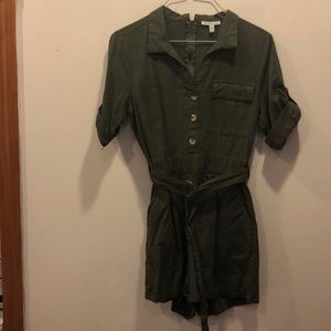 Charlotte Russe Green Romper Size XS